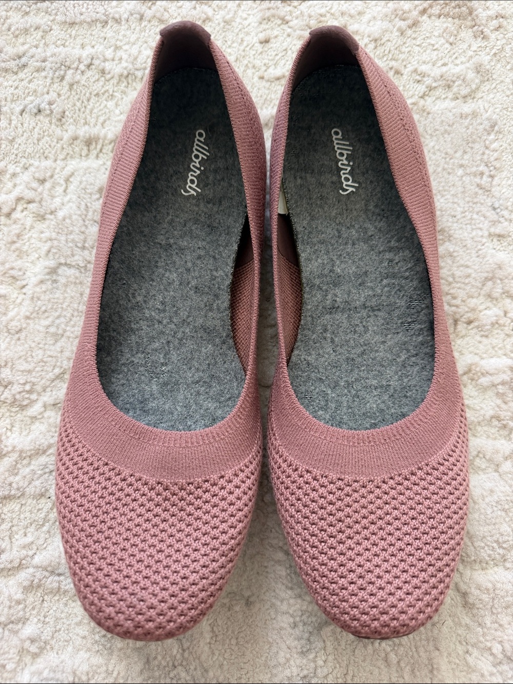allbirds Women's Knit Ballet Flats in Rosewood